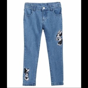 Girl’s Disney Minnie & Mickey Embroidered Jeans
